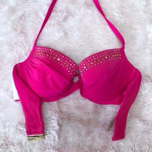 Victoria’s Secret Hot Pink Sparkly Bikini Top